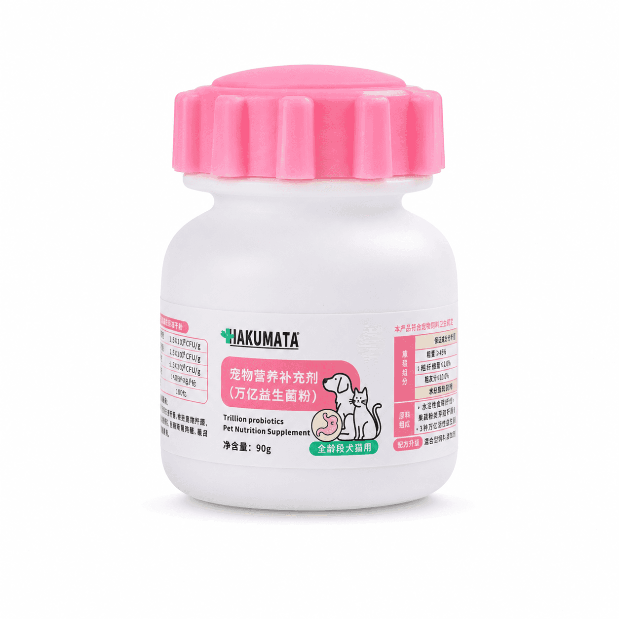 HAKUMATA China-Made Probiotics Powder 90g for cats and dogs / HAKUMATA 中国产益生菌粉90克猫狗通用产品图