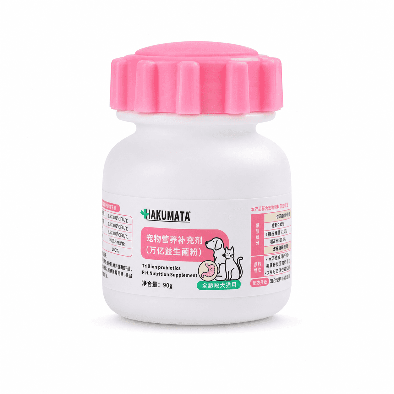 HAKUMATA China-Made Probiotics Powder 90g for cats and dogs / HAKUMATA 中国产益生菌粉90克猫狗通用产品图
